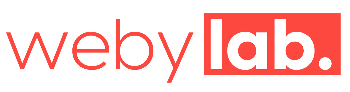 Logo Weby Lab rouge